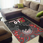 custom-personalised-st-george-illawarra-dragons-anzac-2022-area-rug-indigenous-vibes-black
