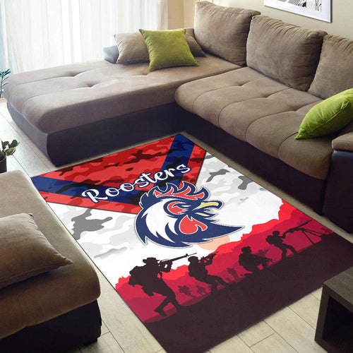 sydney-roosters-anzac-2022-area-rug-simple-style-white