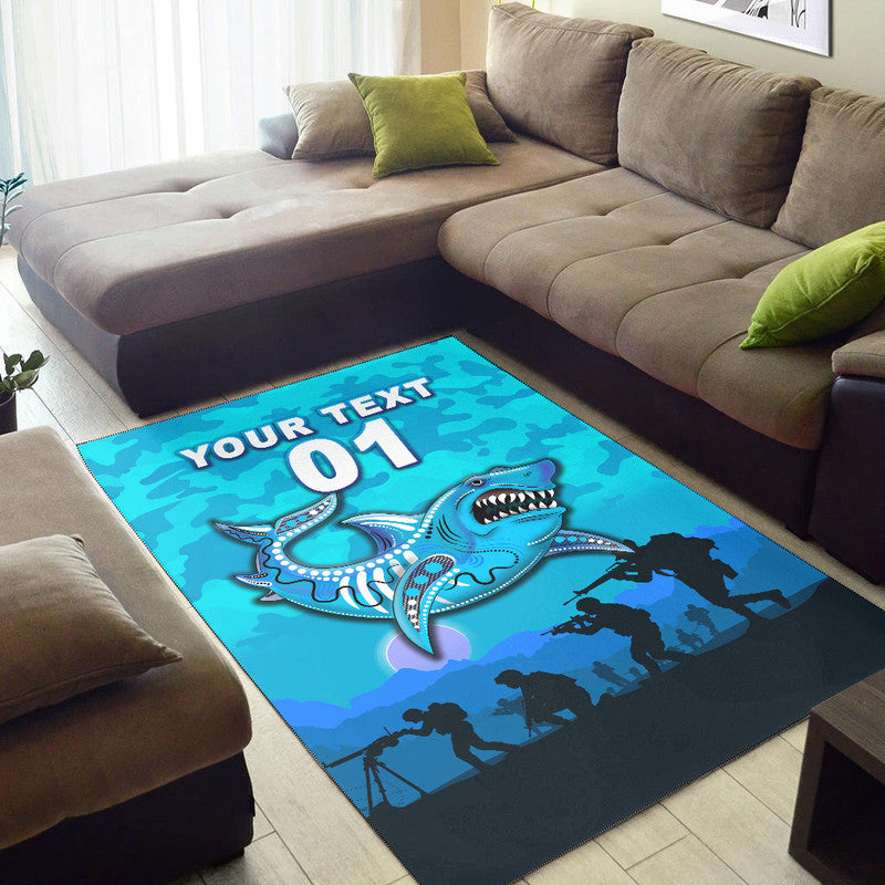 custom-personalised-cronulla-sutherland-sharks-anzac-2022-area-rug-simple-style-blue