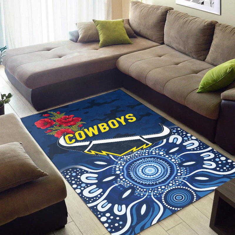 north-queensland-cowboys-anzac-2022-area-rug-indigenous-vibes-blue
