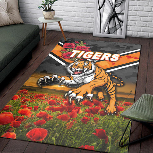 wests-tigers-anzac-2022-area-rug-poppy-flowers-vibes