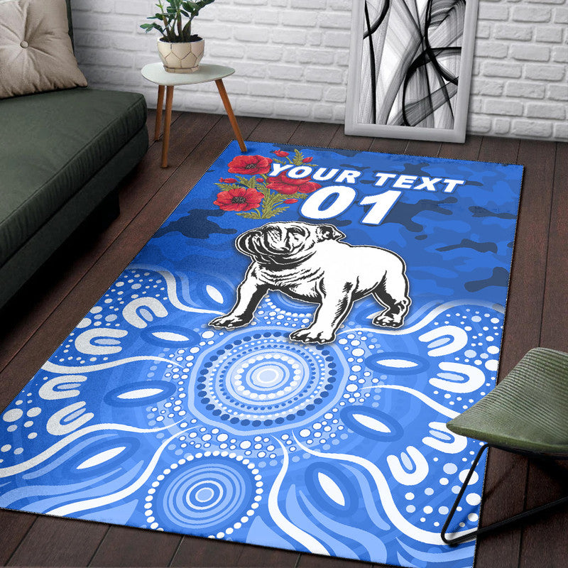 custom-personalised-canterbury-bankstown-bulldogs-anzac-2022-area-rug-indigenous-vibes-blue
