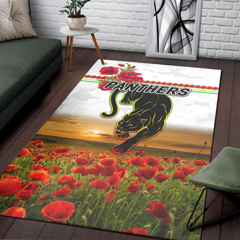 penrith-panthers-anzac-2022-area-rug-poppy-flowers-vibes-white