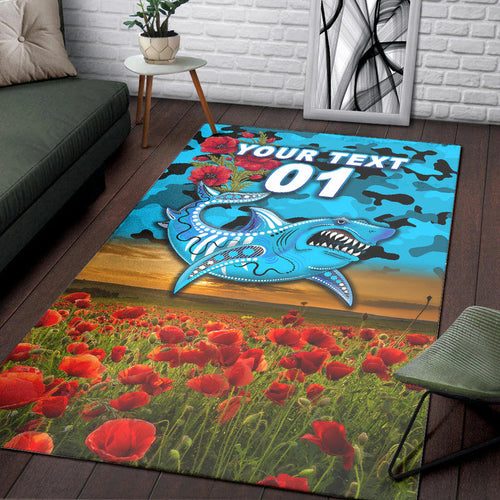 custom-personalised-cronulla-sutherland-sharks-anzac-2022-area-rug-poppy-flowers-vibes