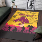 brisbane-broncos-anzac-2022-area-rug-simple-style-gold