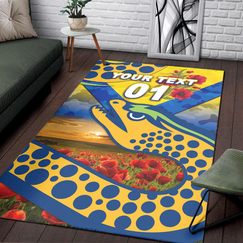 custom-personalised-parramatta-eels-anzac-2022-area-rug-poppy-flowers-vibes-gold