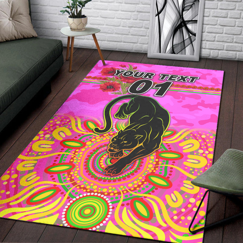custom-personalised-penrith-panthers-anzac-2022-area-rug-indigenous-vibes-pink