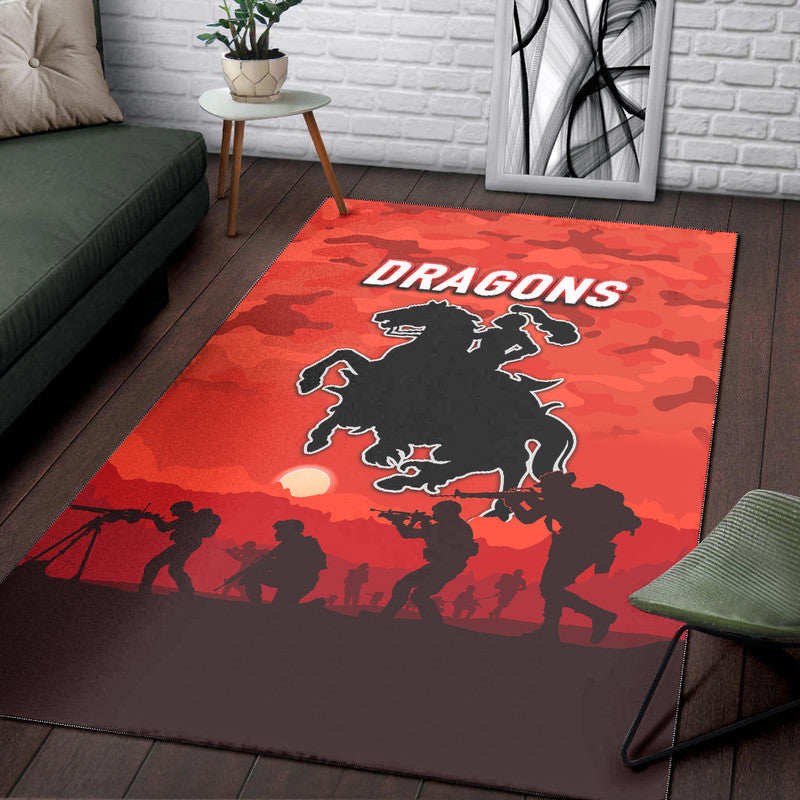 st-george-illawarra-dragons-anzac-2022-area-rug-simple-style-red