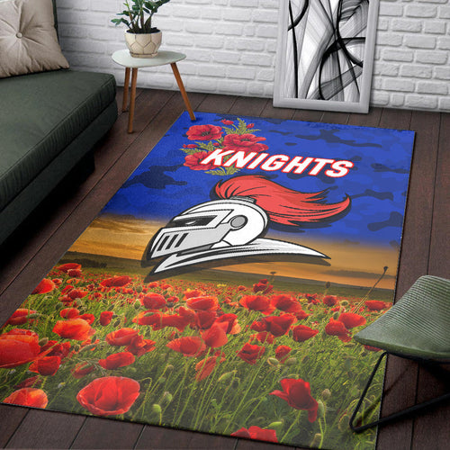 newcastle-knights-anzac-2022-area-rug-poppy-flowers-vibes