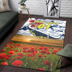 custom-personalised-north-queensland-cowboys-anzac-2022-area-rug-poppy-flowers-vibes-white