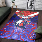 sydney-roosters-anzac-2022-area-rug-indigenous-vibes-blue