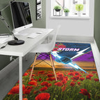 melbourne-storm-anzac-2022-area-rug-poppy-flowers-vibes