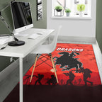 st-george-illawarra-dragons-anzac-2022-area-rug-simple-style-red