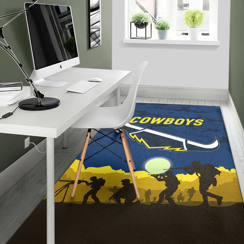 north-queensland-cowboys-anzac-2022-area-rug-simple-style-blue