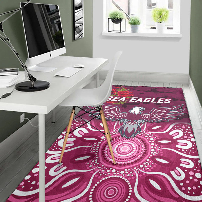 manly-warringah-sea-eagles-anzac-2022-area-rug-indigenous-vibes