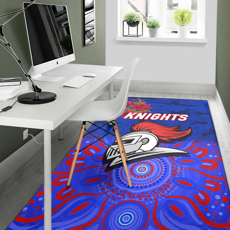 newcastle-knights-anzac-2022-area-rug-indigenous-vibes