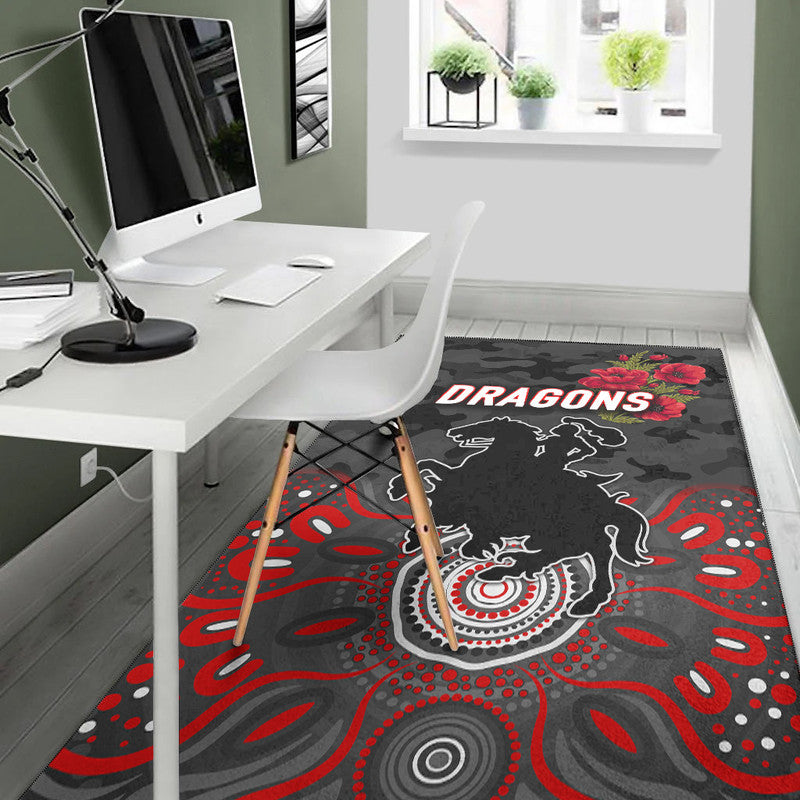 st-george-illawarra-dragons-anzac-2022-area-rug-indigenous-vibes-black