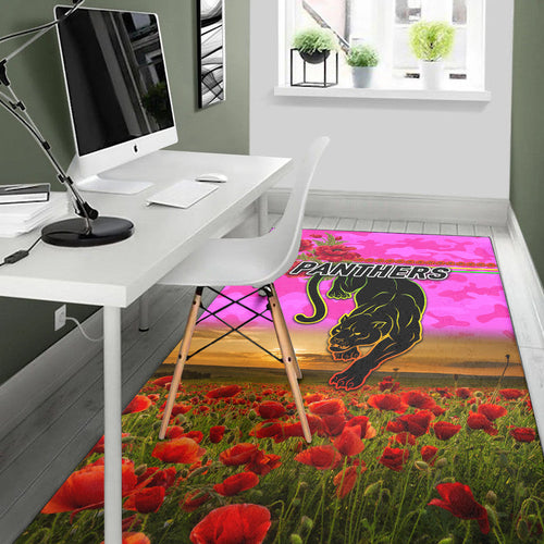 penrith-panthers-anzac-2022-area-rug-poppy-flowers-vibes-pink