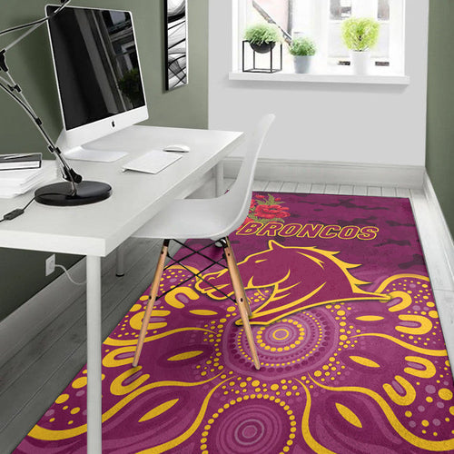 brisbane-broncos-anzac-2022-area-rug-indigenous-vibes