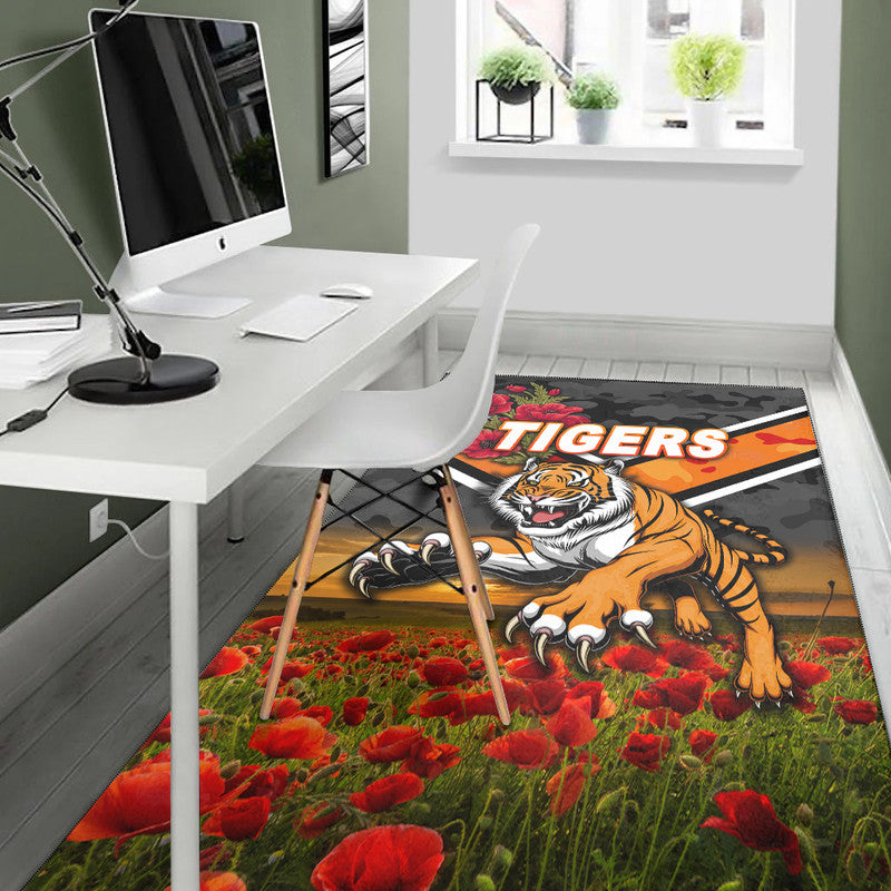 wests-tigers-anzac-2022-area-rug-poppy-flowers-vibes