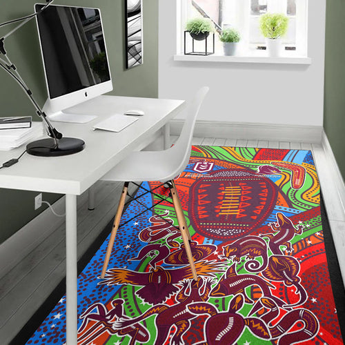 brisbane-broncos-2022-area-rug-indigenous-vibes