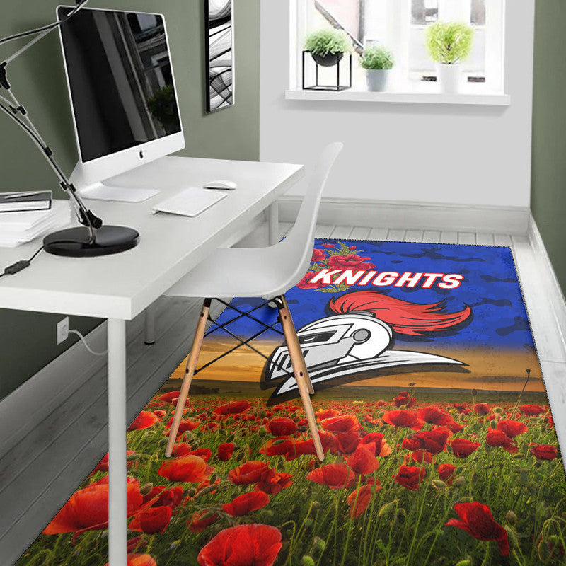 newcastle-knights-anzac-2022-area-rug-poppy-flowers-vibes