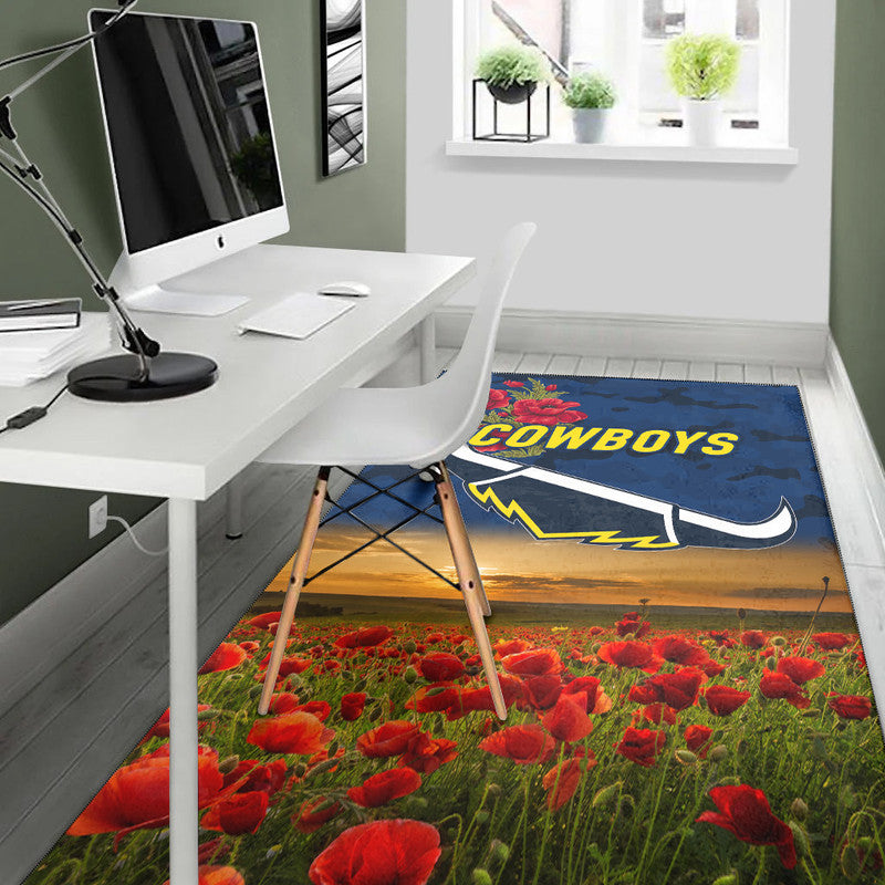 north-queensland-cowboys-anzac-2022-area-rug-poppy-flowers-vibes-blue