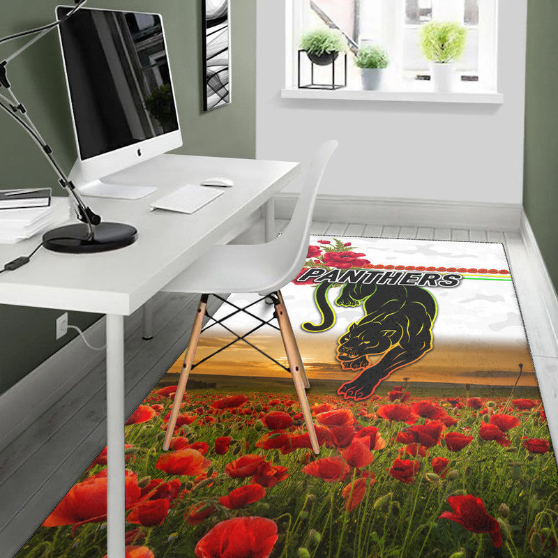 penrith-panthers-anzac-2022-area-rug-poppy-flowers-vibes-white