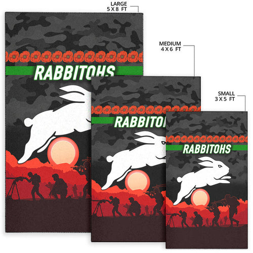 south-sydney-rabbitohs-anzac-2022-area-rug-simple-style-black