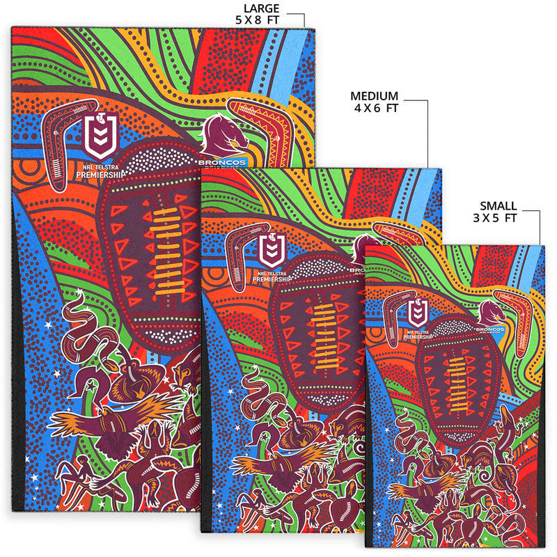 brisbane-broncos-2022-area-rug-indigenous-vibes