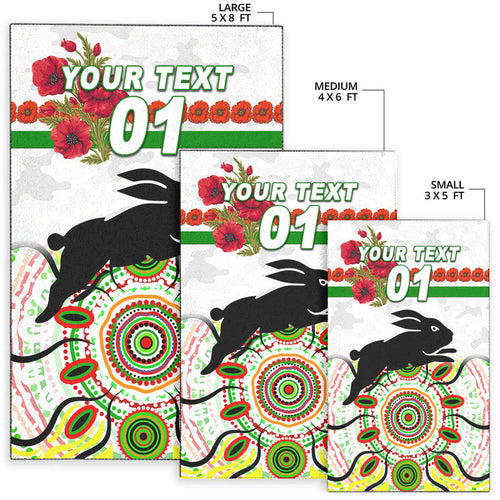 custom-personalised-south-sydney-rabbitohs-anzac-2022-area-rug-indigenous-vibes-white