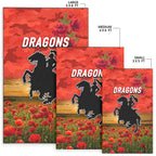 st-george-illawarra-dragons-anzac-2022-area-rug-poppy-flowers-vibes-red