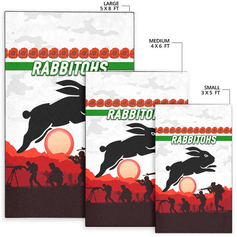 south-sydney-rabbitohs-anzac-2022-area-rug-simple-style-white