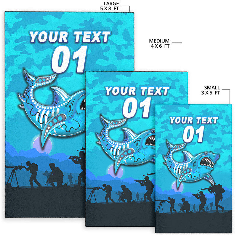 custom-personalised-cronulla-sutherland-sharks-anzac-2022-area-rug-simple-style-blue