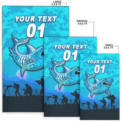 custom-personalised-cronulla-sutherland-sharks-anzac-2022-area-rug-simple-style-blue