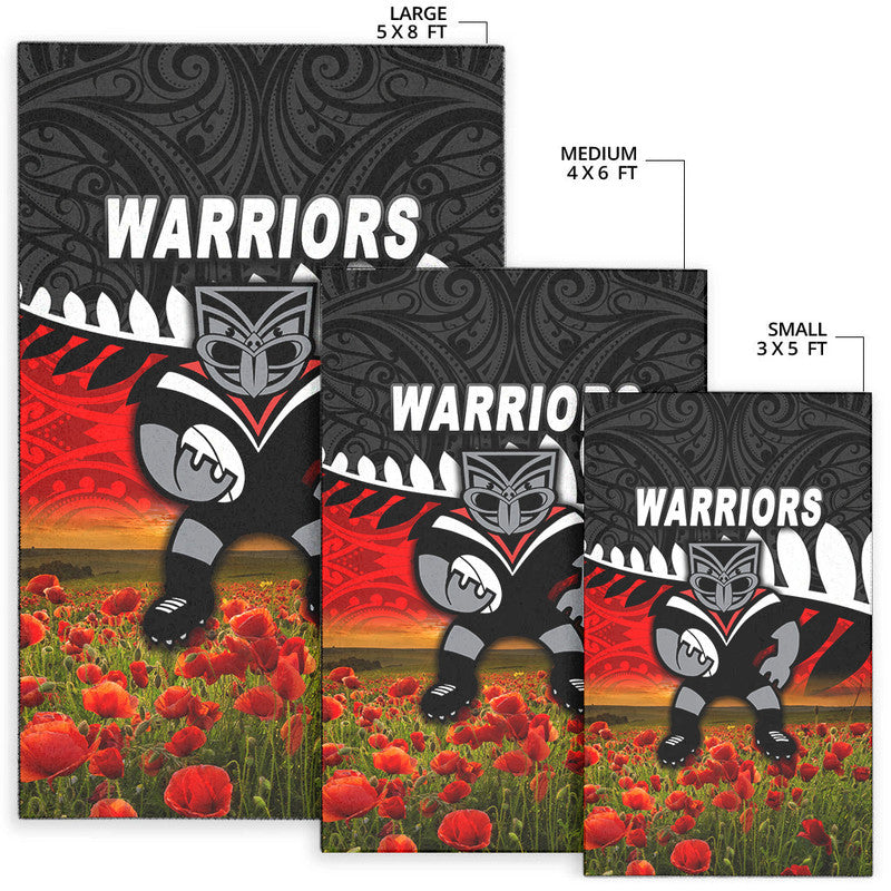 new-zealand-warriors-anzac-2022-area-rug-maori-poppy-flowers-vibes