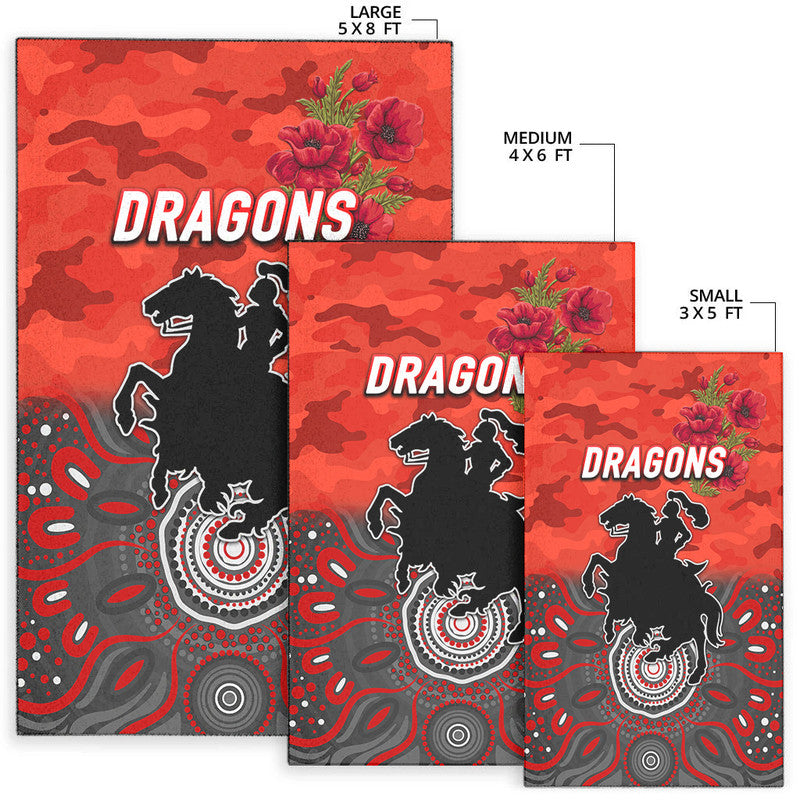 st-george-illawarra-dragons-anzac-2022-area-rug-indigenous-vibes-red