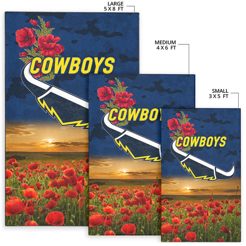 north-queensland-cowboys-anzac-2022-area-rug-poppy-flowers-vibes-blue