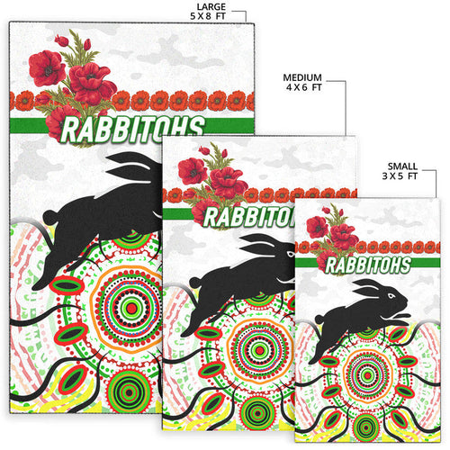 south-sydney-rabbitohs-anzac-2022-area-rug-indigenous-vibes-white