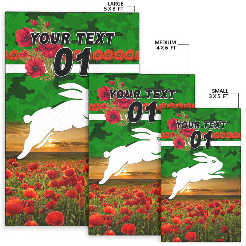 custom-personalised-south-sydney-rabbitohs-anzac-2022-area-rug-poppy-flowers-vibes-green