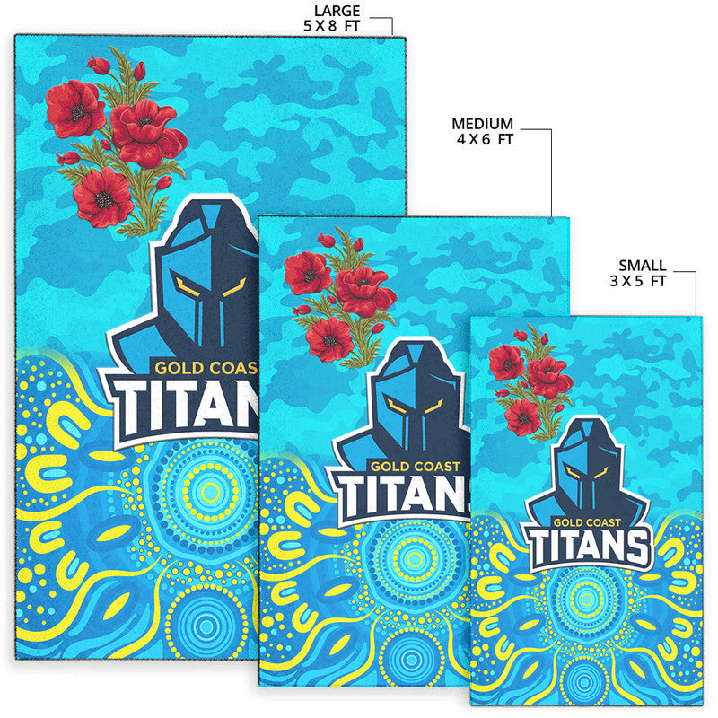 gold-coast-titans-anzac-2022-area-rug-indigenous-vibes