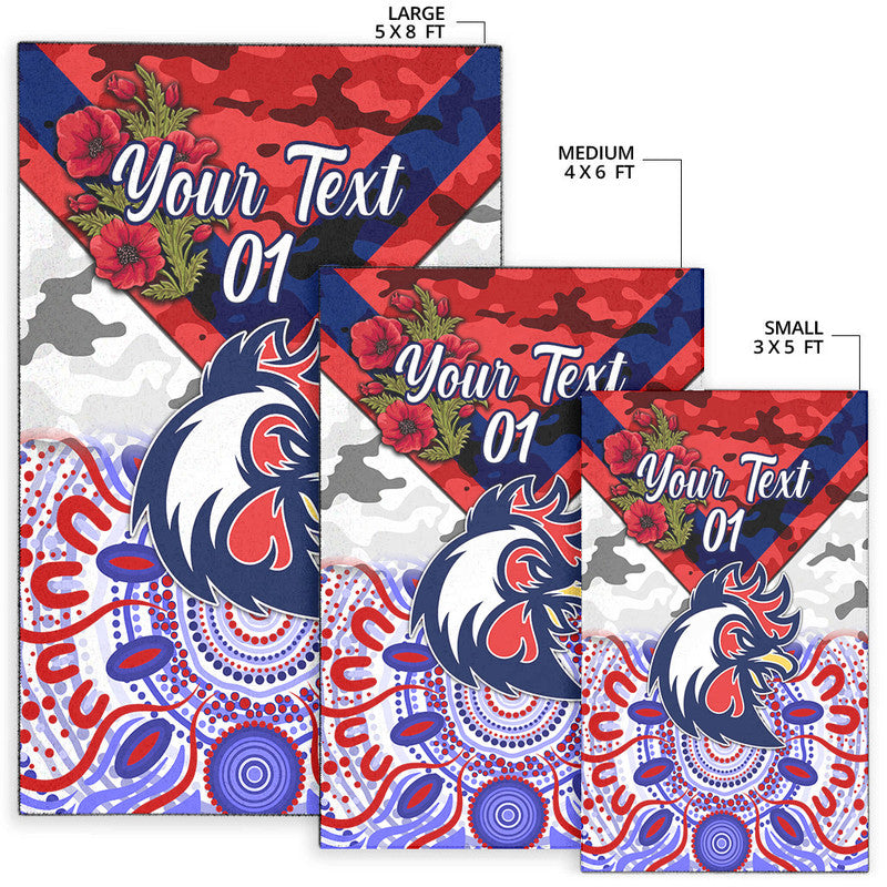 custom-personalised-sydney-roosters-anzac-2022-area-rug-indigenous-vibes-white