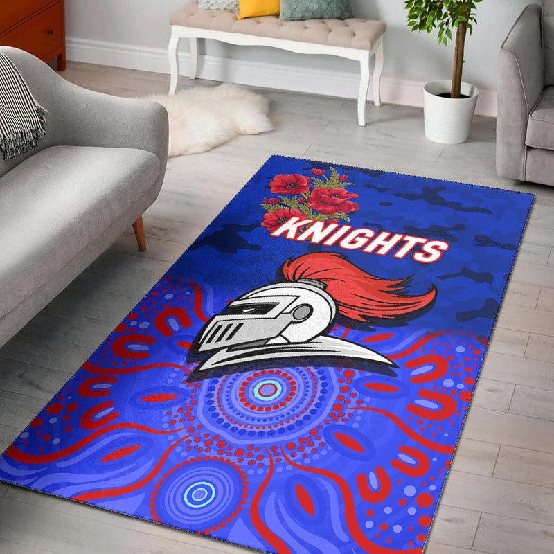 newcastle-knights-anzac-2022-area-rug-indigenous-vibes