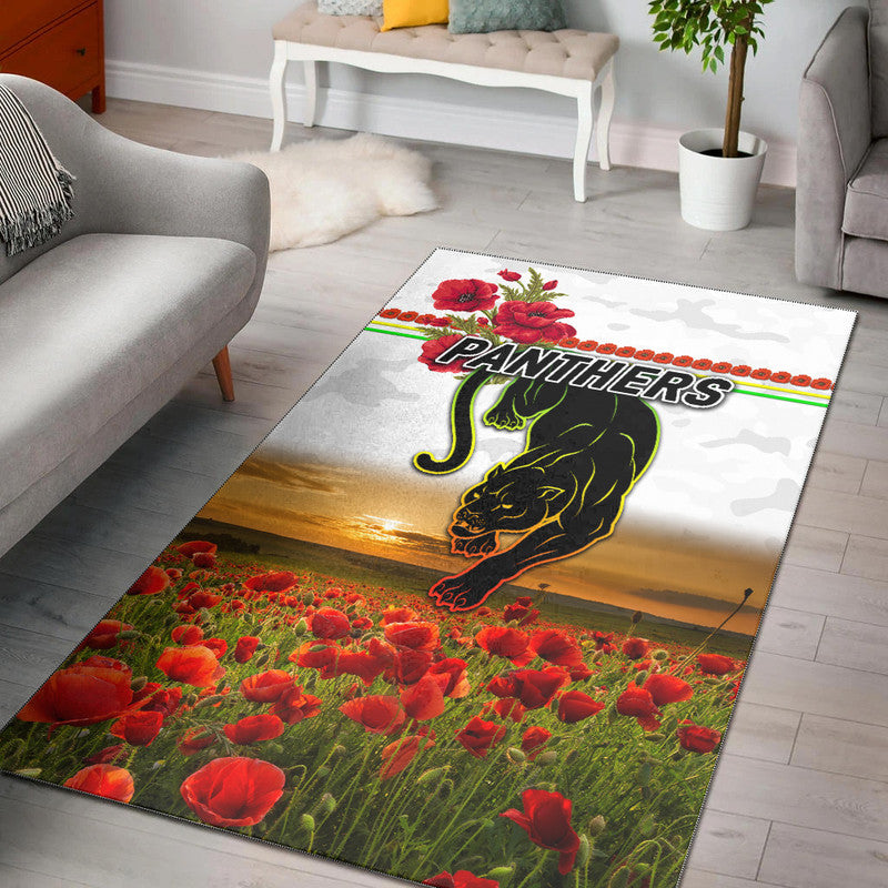 penrith-panthers-anzac-2022-area-rug-poppy-flowers-vibes-white