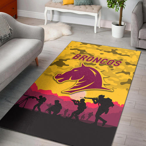 brisbane-broncos-anzac-2022-area-rug-simple-style-gold