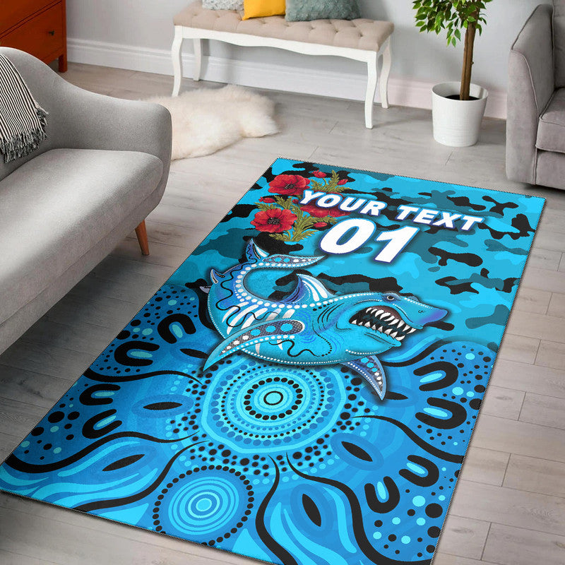 custom-personalised-cronulla-sutherland-sharks-anzac-2022-area-rug-indigenous-vibes