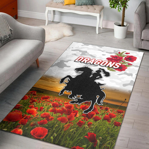st-george-illawarra-dragons-anzac-2022-area-rug-poppy-flowers-vibes-white