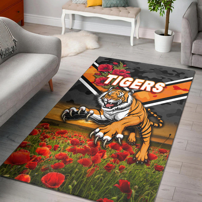 wests-tigers-anzac-2022-area-rug-poppy-flowers-vibes