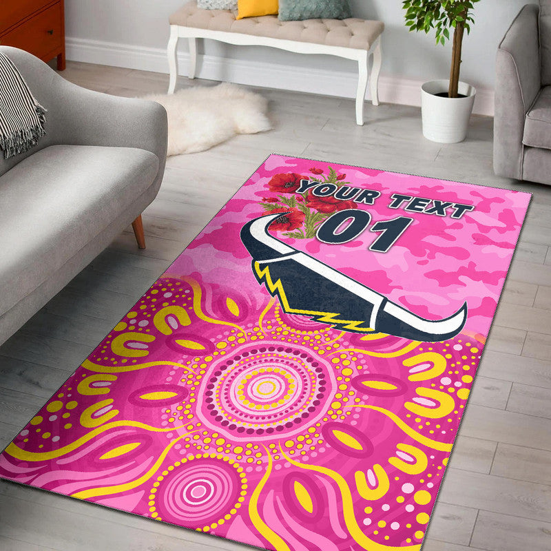 custom-personalised-north-queensland-cowboys-anzac-2022-area-rug-indigenous-vibes-pink