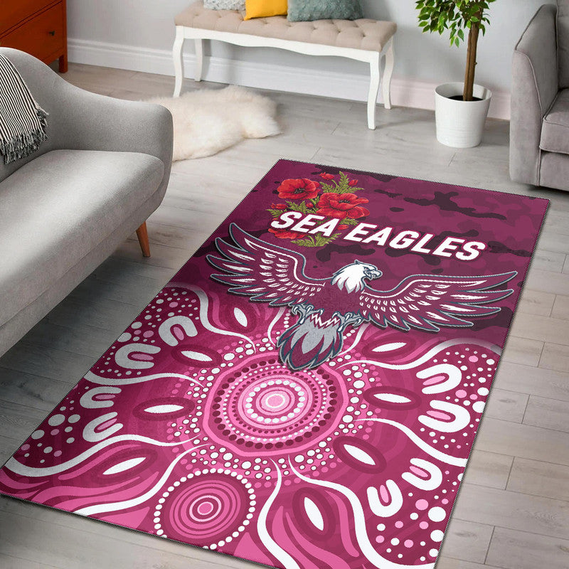 manly-warringah-sea-eagles-anzac-2022-area-rug-indigenous-vibes